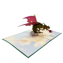 Load image into Gallery viewer, Flying Dragon - Pop Up Card