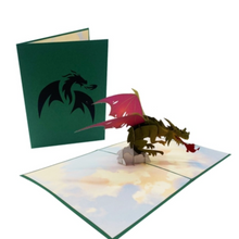 Load image into Gallery viewer, Flying Dragon - Pop Up Card