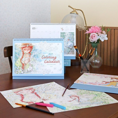 2025 Anne of Green Gables Colouring A4 Desk Calendar