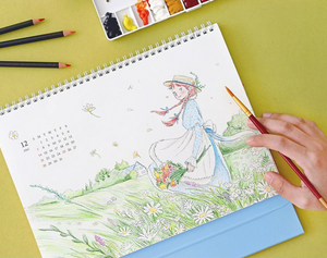 2025 Anne of Green Gables Colouring A4 Desk Calendar