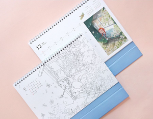 2025 Anne of Green Gables Colouring A4 Desk Calendar