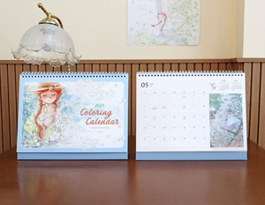 2025 Anne of Green Gables Colouring A4 Desk Calendar