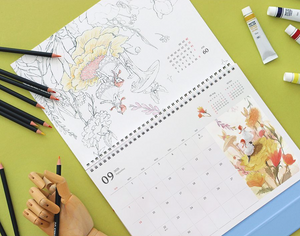 2025 Anne of Green Gables Colouring A4 Desk Calendar