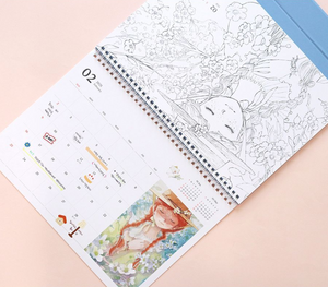 2025 Anne of Green Gables Colouring A4 Desk Calendar