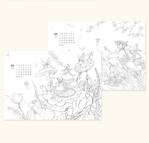 2025 Anne of Green Gables Colouring A4 Desk Calendar