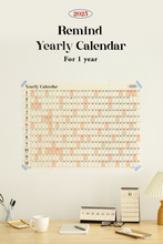 Load image into Gallery viewer, 2025 Yearly Calendar Poster