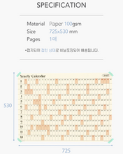 Load image into Gallery viewer, 2025 Yearly Calendar Poster