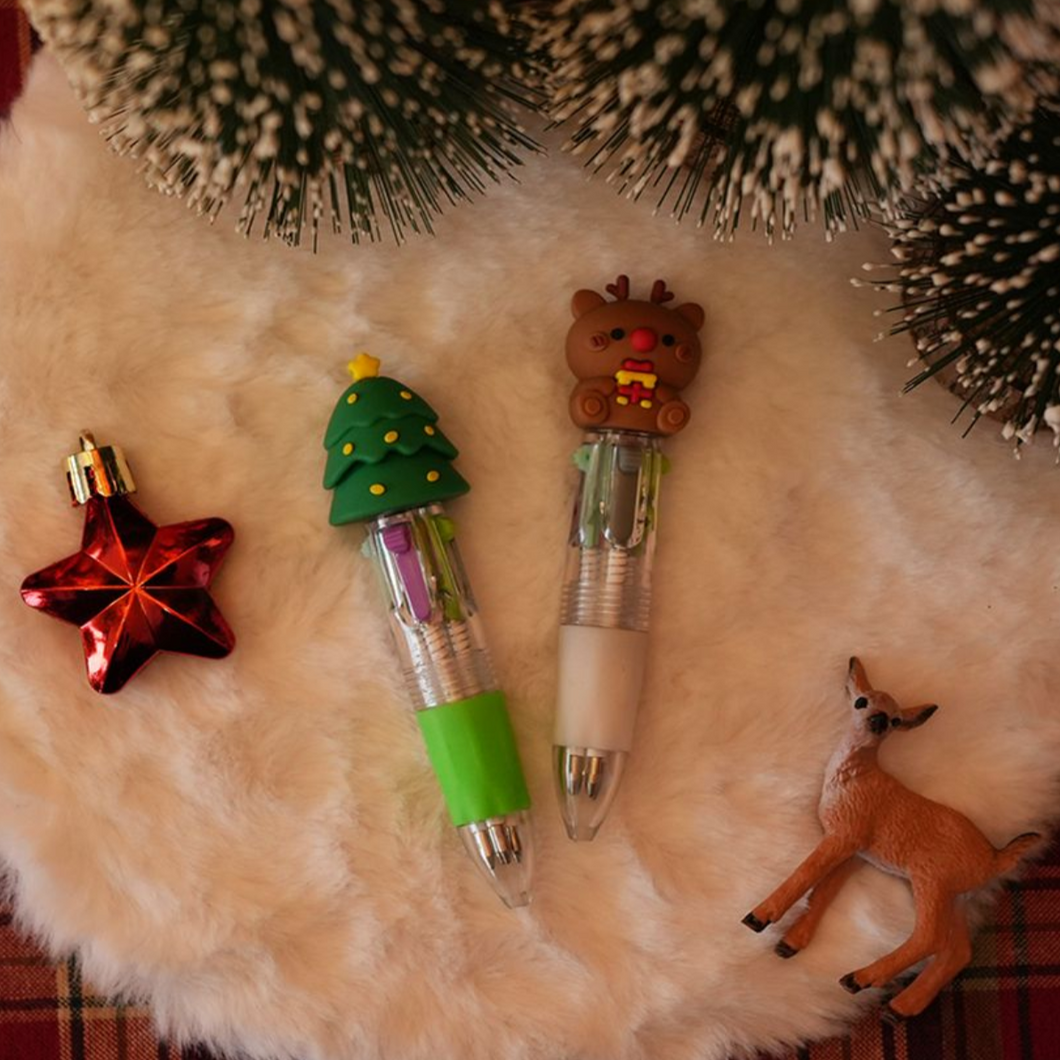 Christmas - 4 Colour Mini Ball Point Pen