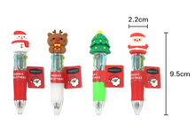 Load image into Gallery viewer, Christmas - 4 Colour Mini Ball Point Pen