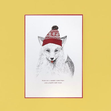 Woolen Fox - Greeting Card