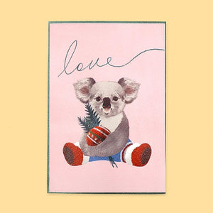 Merry Love Koala - Greeting Card