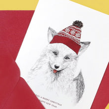 Load image into Gallery viewer, Woolen Fox Card