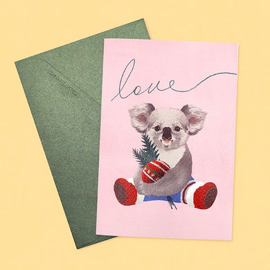 Merry Love Koala - Greeting Card