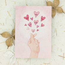 Load image into Gallery viewer, Korean Heart Hand - Greeting Card