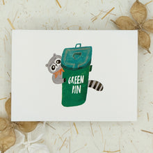 Load image into Gallery viewer, I Love You Raccoon - Greeting Card