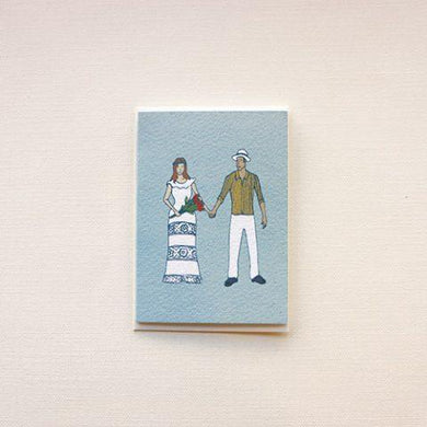 Mini Wedding Couple - Greeting Card