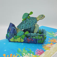 Load image into Gallery viewer, Sea Turtle - Pop Up Card