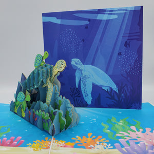 Sea Turtle - Pop Up Card