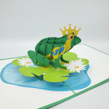 Load image into Gallery viewer, Frog Prince - Pop Up Card