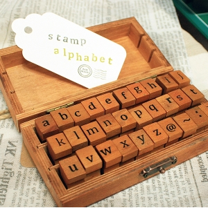 Lower Case Alphabet and Symbol Stamp Set