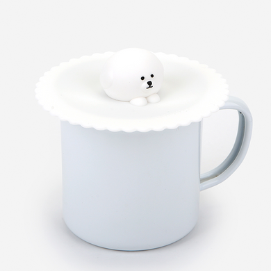 Silicone Mug Lid - Bichon Frise