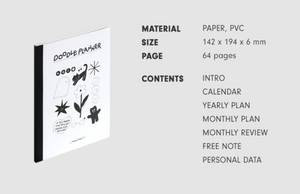 Doodle Monthly Iconic Planner (Undated)