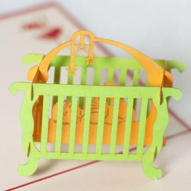 Baby Crib - Pop Up Card