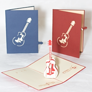 Guitar - Pop Up Card