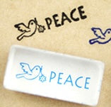 Load image into Gallery viewer, Peace Dove Crystal Mini Stamp