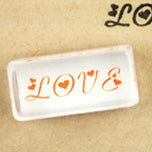 'Love' Crystal Mini Stamp