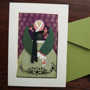 Green Hanbok - Greeting Card